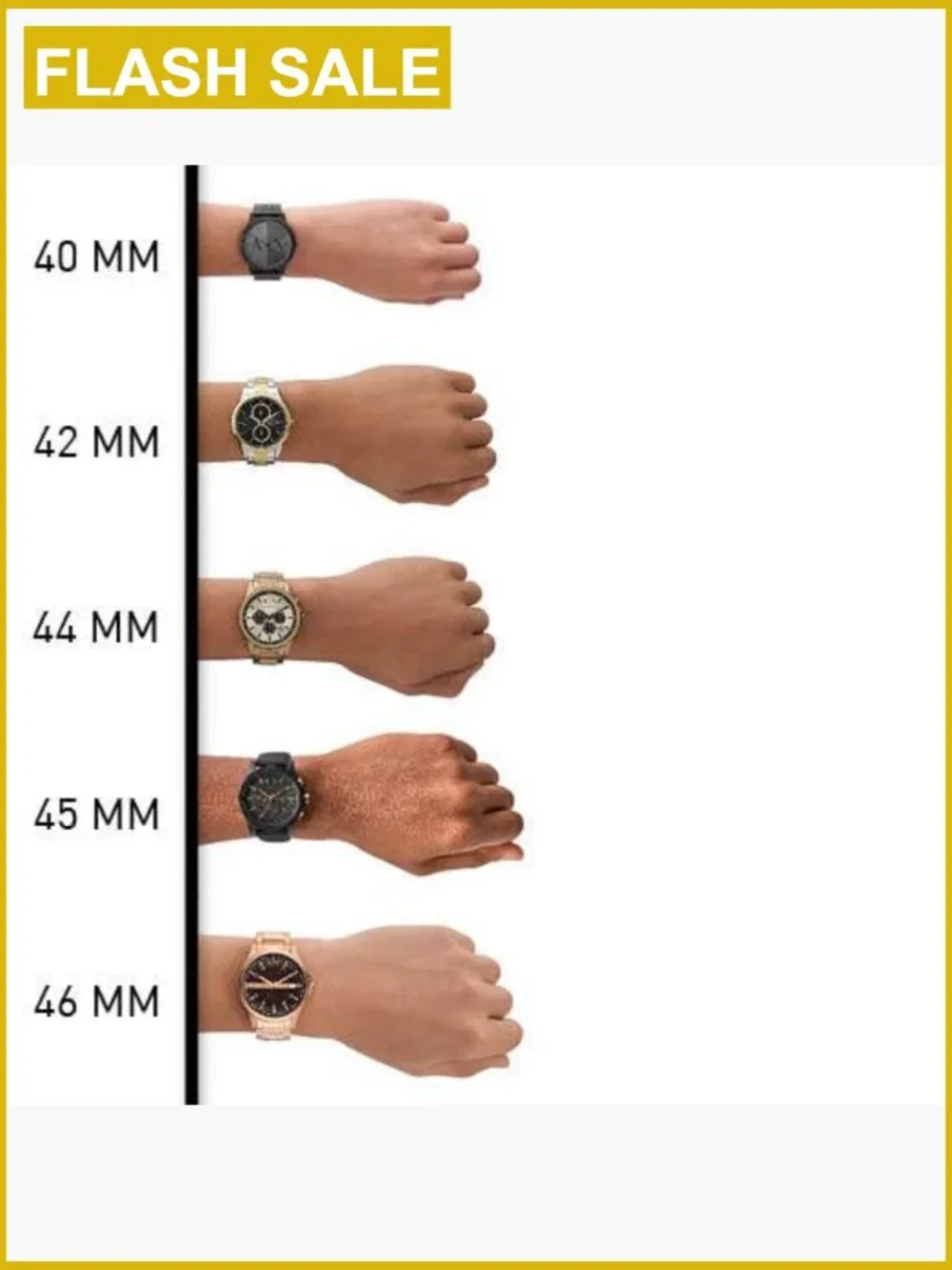 Men's Stainless Steel Chronograph Watch 44mm Quartz Gold